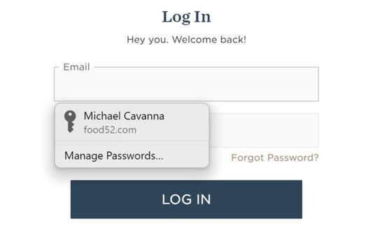 Screenshot of the extension in Firefox Screenshot of iCloud Passwords extension in Firefox