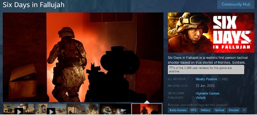 Lo scandaloso sparatutto Six Days in Fallujah è ora disponibile su Steam. I giocatori hanno lodato la versione iniziale del gioco, ma riconoscono una serie di difetti-2 Lo scandaloso sparatutto Six Days in Fallujah è ora disponibile su Steam. I giocatori hanno lodato la versione iniziale del gioco, ma riconoscono una serie di difetti-2