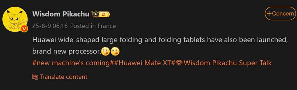 Tablet pieghevole Huawei