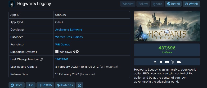 Hogwarts è affollata: il numero di giocatori simultanei in Hogwarts Legacy si avvicina costantemente a 500.000, e questo nonostante il gioco non sia disponibile per tutti!-2 Hogwarts è affollata: il numero di giocatori simultanei in Hogwarts Legacy si avvicina costantemente a 500.000, e questo nonostante il gioco non sia disponibile per tutti!-2