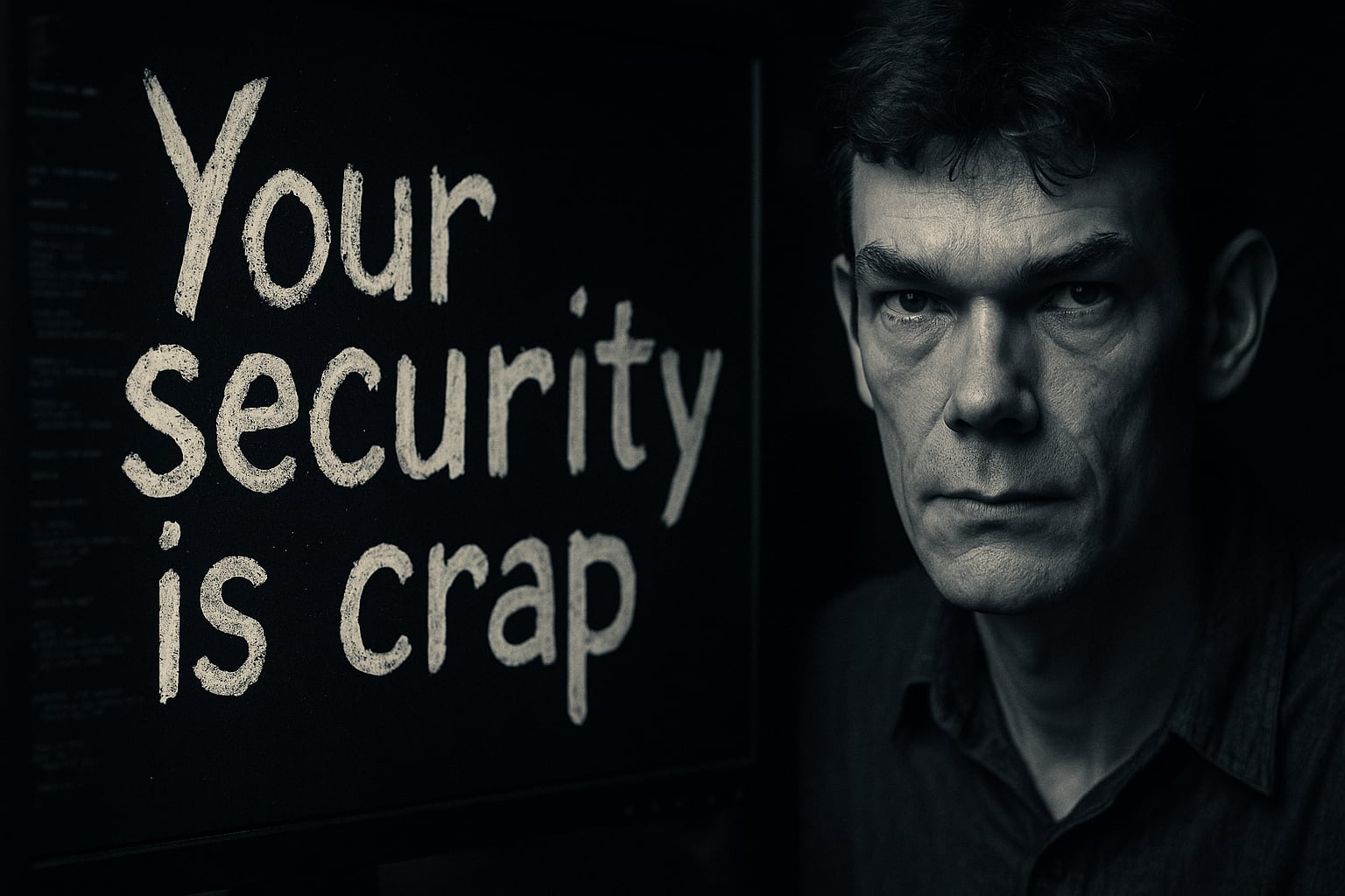 La vostra difesa fa schifo - questo è il messaggio lasciato da Gary McKinnon La vostra difesa fa schifo - questo è il messaggio lasciato da Gary McKinnon