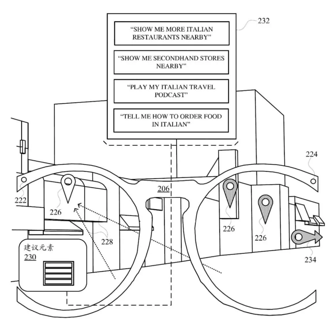 Design degli occhiali intelligenti di Google con tecnologia di tracciamento degli occhi Design degli occhiali intelligenti di Google con tecnologia di tracciamento degli occhi