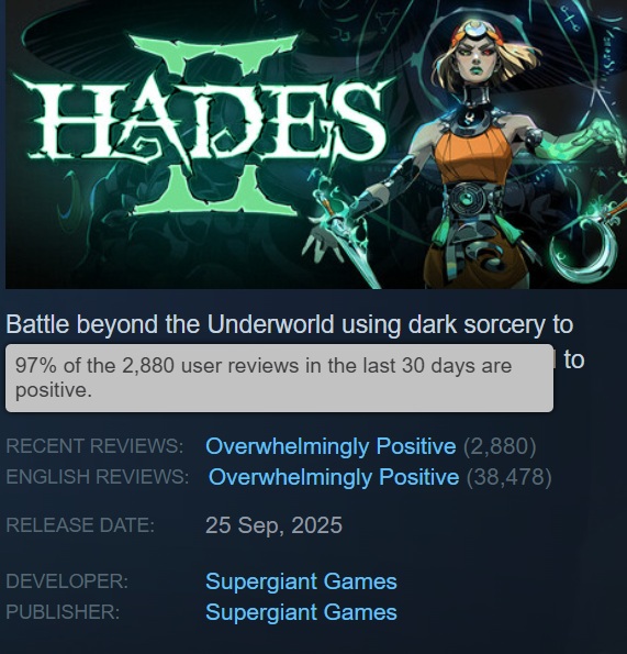 Un’altra immagine dal gioco Hades II Un’altra immagine dal gioco Hades II