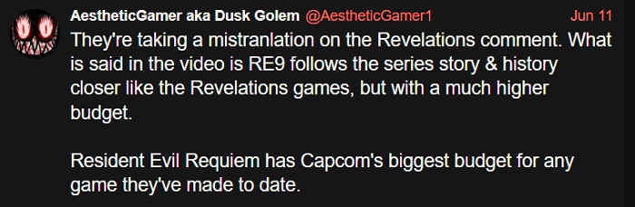 Messaggio da Dusk Golem