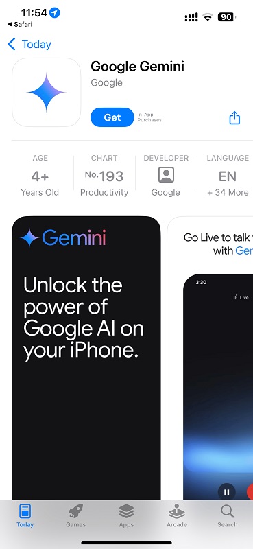 Google ha rilasciato un'app autonoma per l'assistente AI Gemini per iOS-2 Google ha rilasciato un'app autonoma per l'assistente AI Gemini per iOS-2