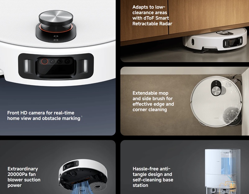 Xiaomi Robot Vacuum 5 Pro nell'interno