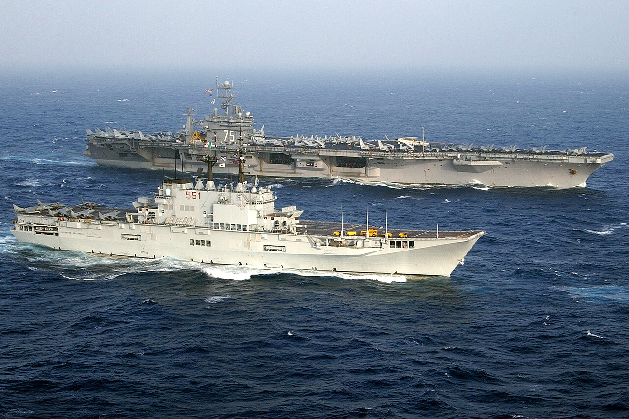 Le portaerei ITS Giuseppe Garibaldi e USS Harry S. Truman