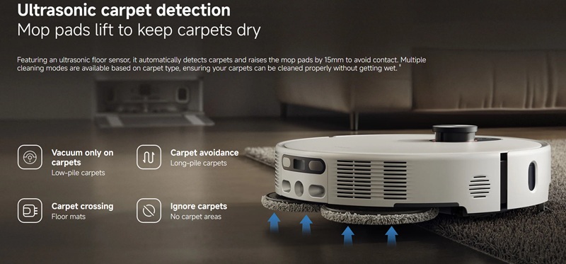 Processo di pulizia con Xiaomi Robot Vacuum 5 Pro