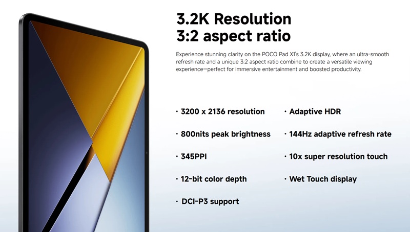 Panoramica di Poco Pad X1