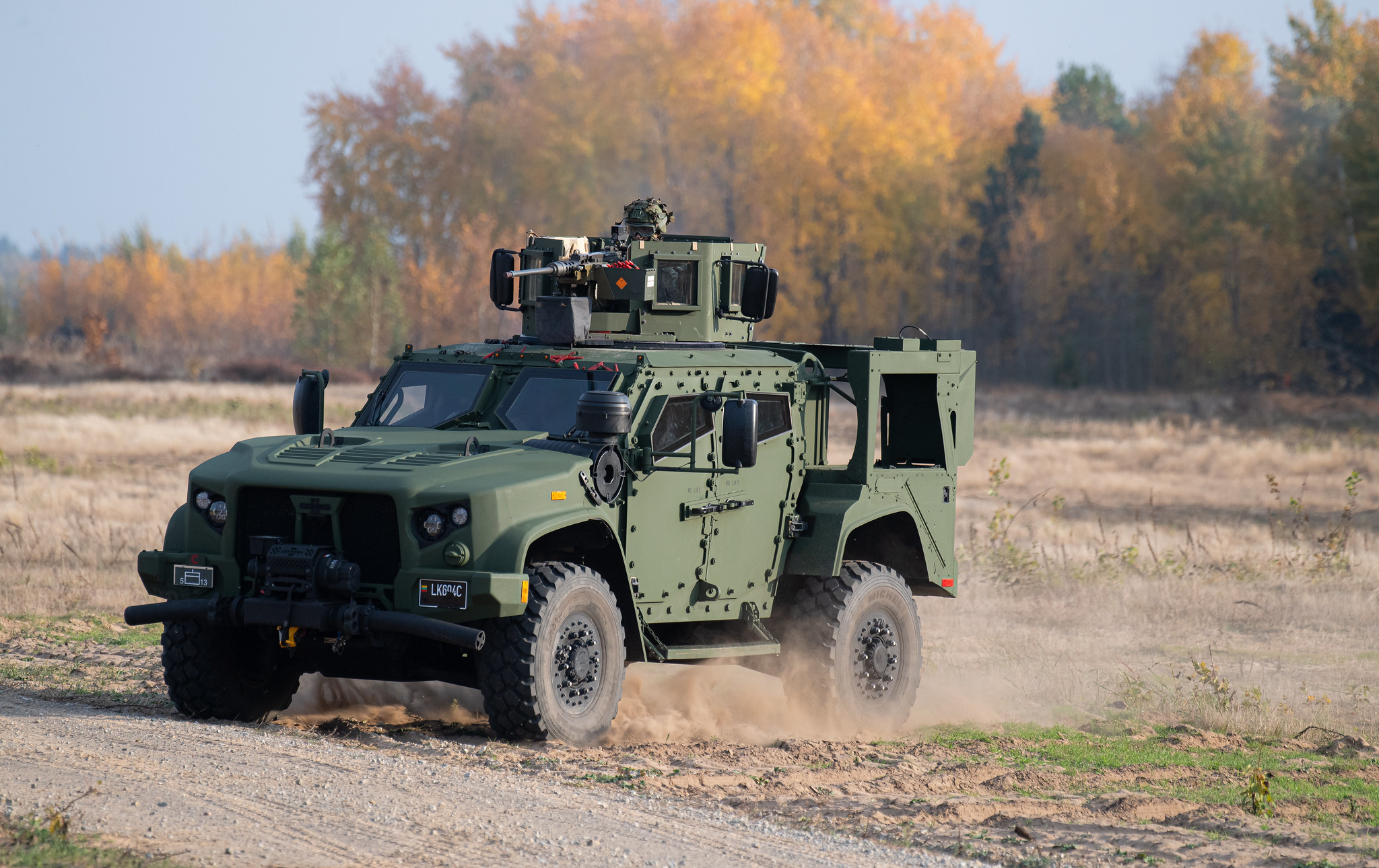 Veicolo blindato JLTV delle forze armate lituane Veicolo blindato JLTV delle Forze armate lituane. Illustrazione: Ministero della Difesa lituano