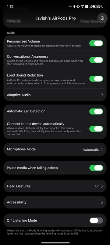 Funzionalità gestuale gratuita in LibrePods
