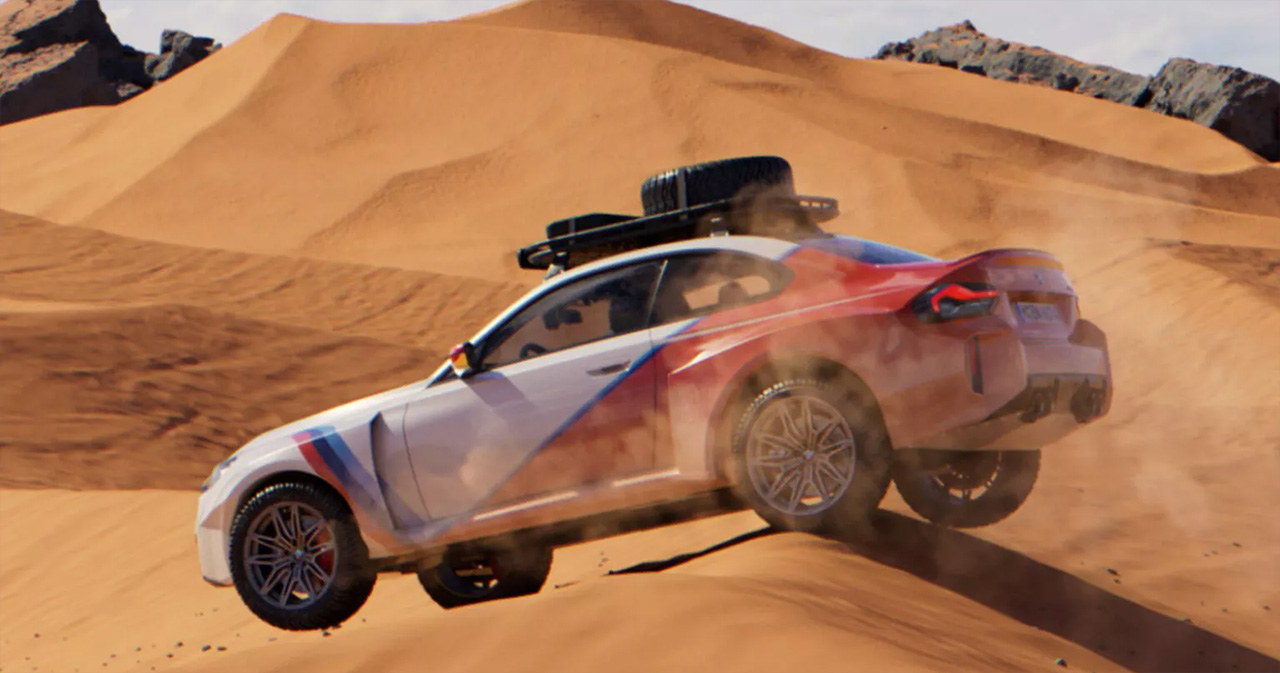 BMW M2 Dakar Concetto BMW M2 Dakar con prese d'aria e pneumatici da fuoristrada