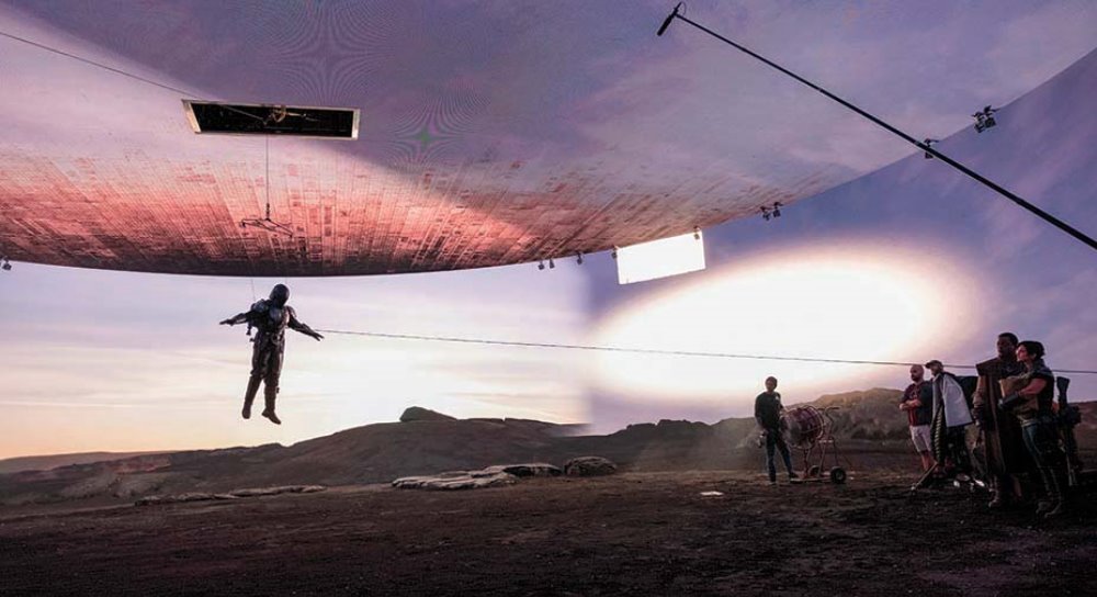 Sul set della serie Mandalorian