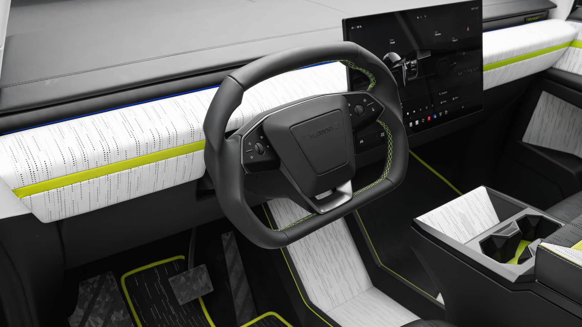 Mansory Elongation Tesla Cybertruck Vista dettagliata