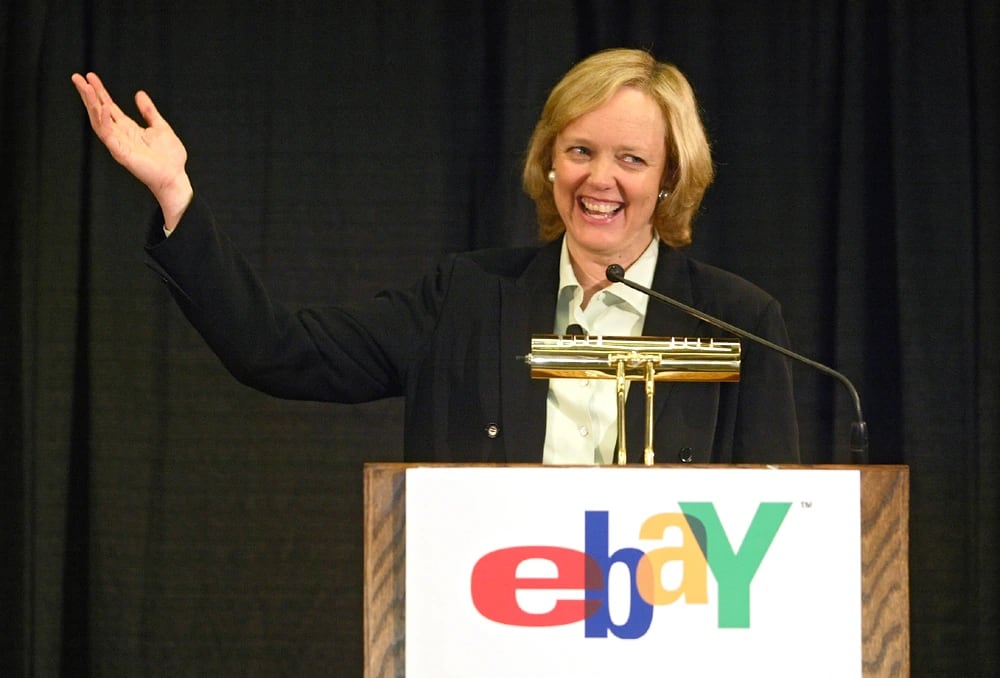 Meg Whitman, CEO di eBay. Illustrazione: NBC News
