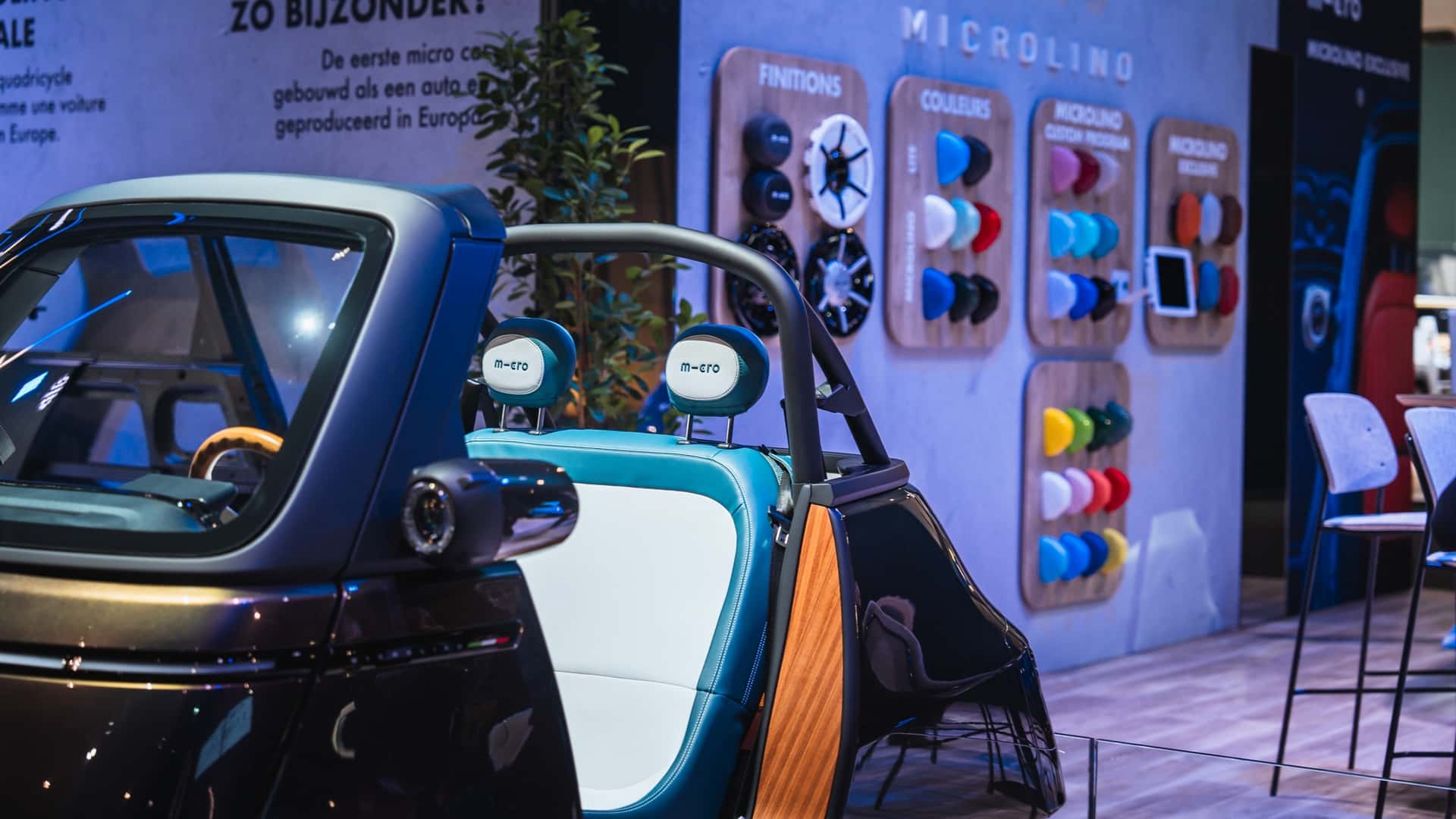 Microlino Spider al Salone di Bruxelles 2025 - vista 2