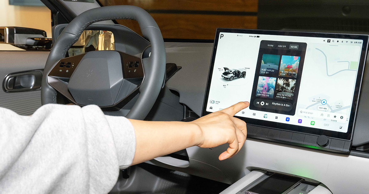 Hyundai Pleos Connect Hyundai Pleos Connect sullo stand dimostrativo