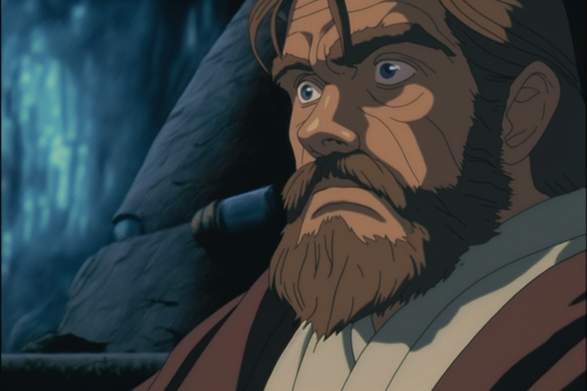 La rete neurale Nijijourney raffigura i personaggi iconici di Star Wars in stile Studio Ghibli-4 La rete neurale Nijijourney raffigura i personaggi iconici di Star Wars in stile Studio Ghibli-4