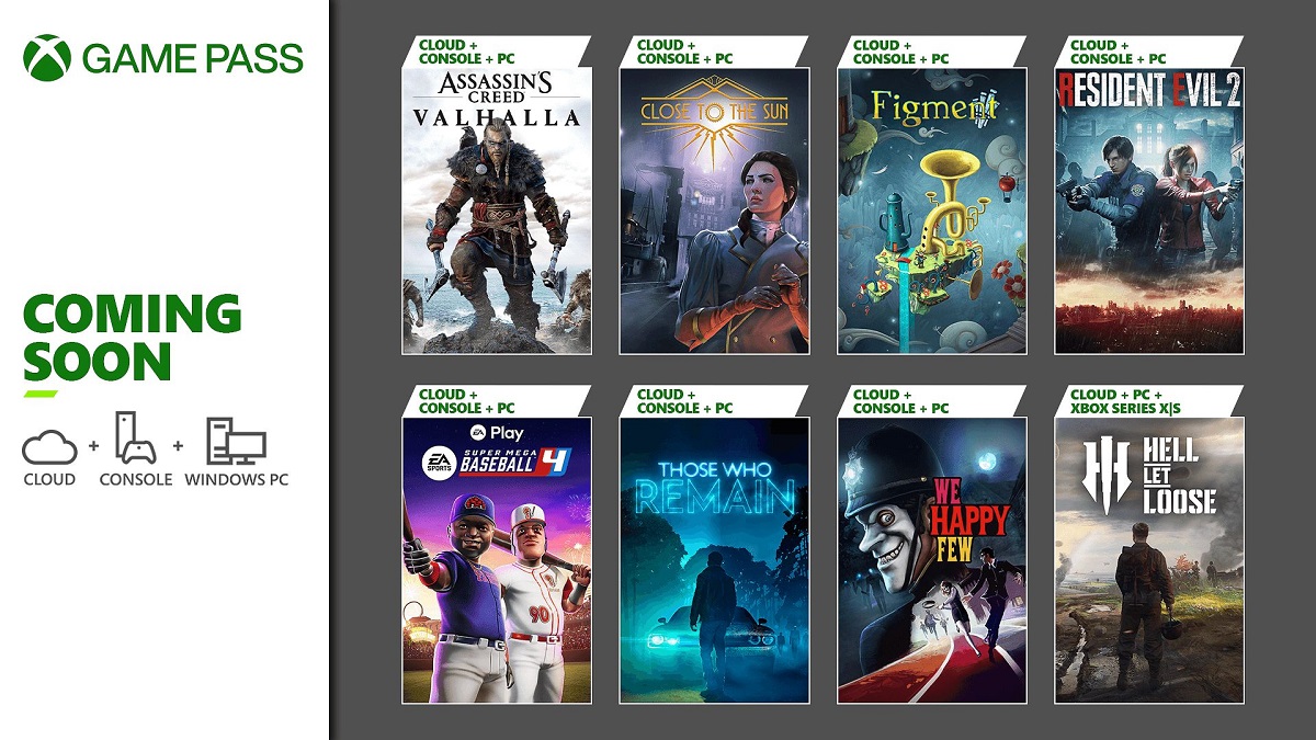 Assassin's Creed Valhalla, il remake di Resident Evil 2 e altri sei giochi saranno aggiunti al catalogo di Xbox Game Pass a gennaio. Assassin's Creed Valhalla, il remake di Resident Evil 2 e altri sei giochi saranno aggiunti al catalogo di Xbox Game Pass a gennaio.