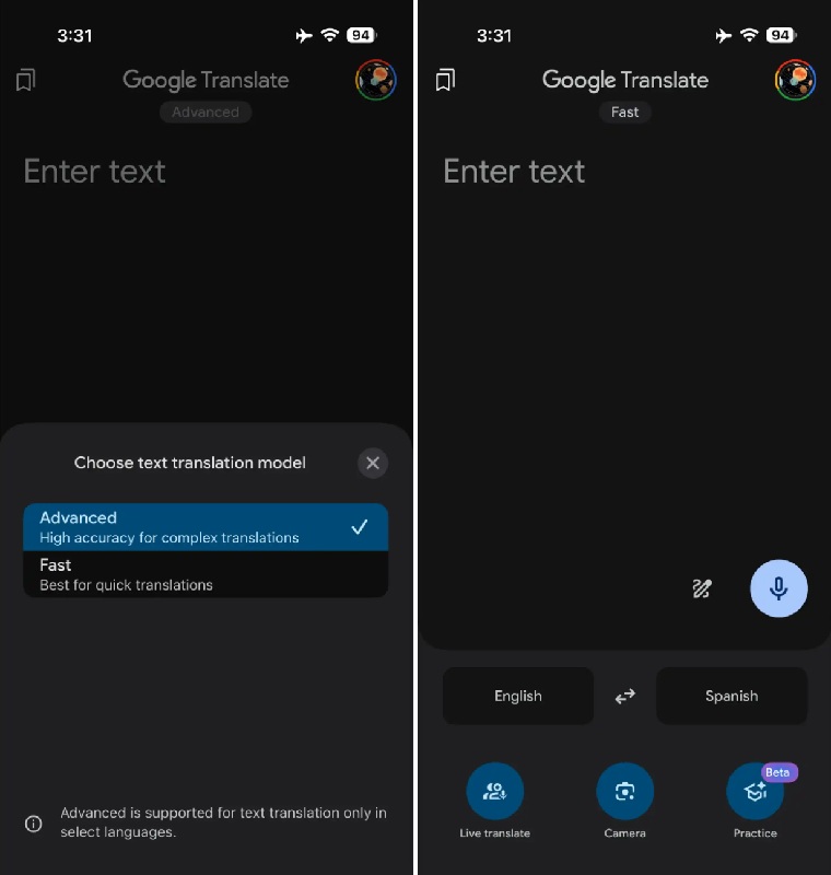 Aggiornamento Google Translate con modello AI Gemini