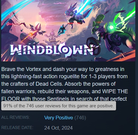 Windblown, il nuovo gioco dei creatori di Dead Cells, è stato rilasciato in Accesso Anticipato su Steam.-2 Windblown, il nuovo gioco dei creatori di Dead Cells, è stato rilasciato in Accesso Anticipato su Steam.-2