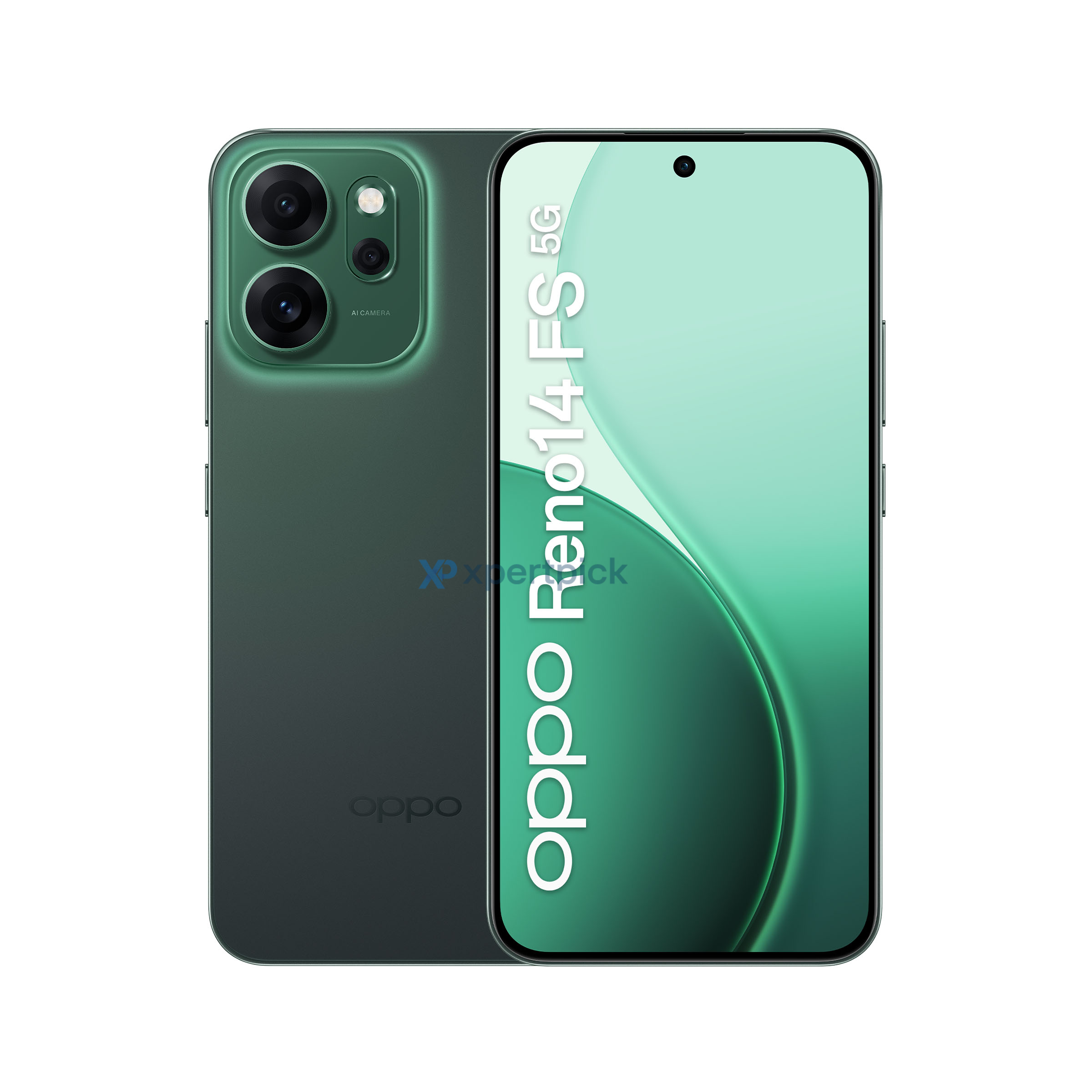 Oppo Reno 14 FS 5G in green