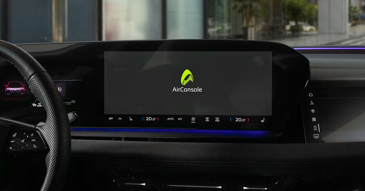 AirConsole gaming platform in Audi AirConsole gaming platform in Audi
