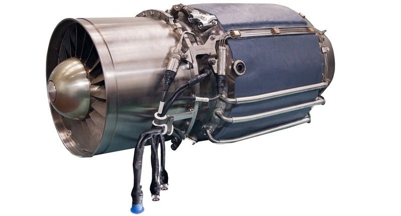 AI-PBS-350 Il motore AI-PBS-350 al salone aeronautico di Farnborough
