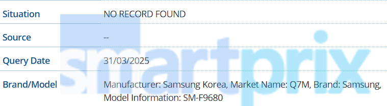Samsung Q7M SM-F9680 Smartphone pieghevole doppio Samsung Q7M SM-F9680 Smartphone pieghevole doppio