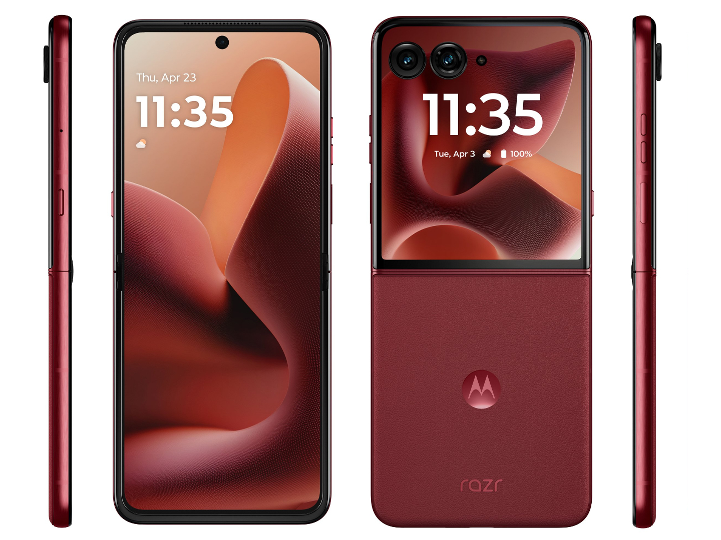 Motorola Razr 60 Ultra in un nuovo colore dalla parte anteriore Motorola Razr 60 Ultra in un nuovo colore dalla parte anteriore