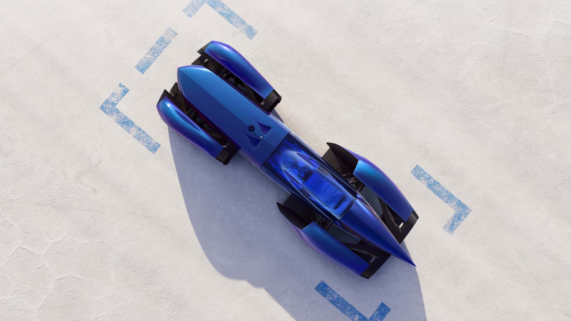 Vista laterale del Renault Filante Record 2025 Vista laterale del Renault Filante Record 2025