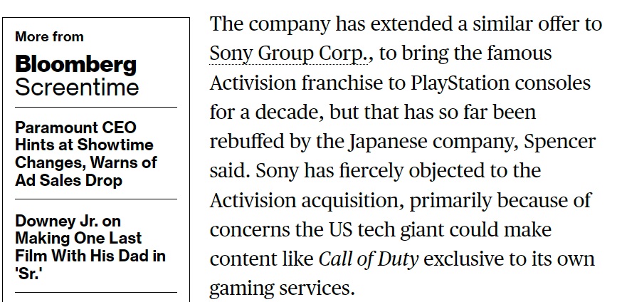 Phil Spencer ha confermato: Sony sta ignorando il contratto decennale proposto per portare i giochi di Call of Duty su PlayStation-2 Phil Spencer ha confermato: Sony sta ignorando il contratto decennale proposto per portare i giochi di Call of Duty su PlayStation-2