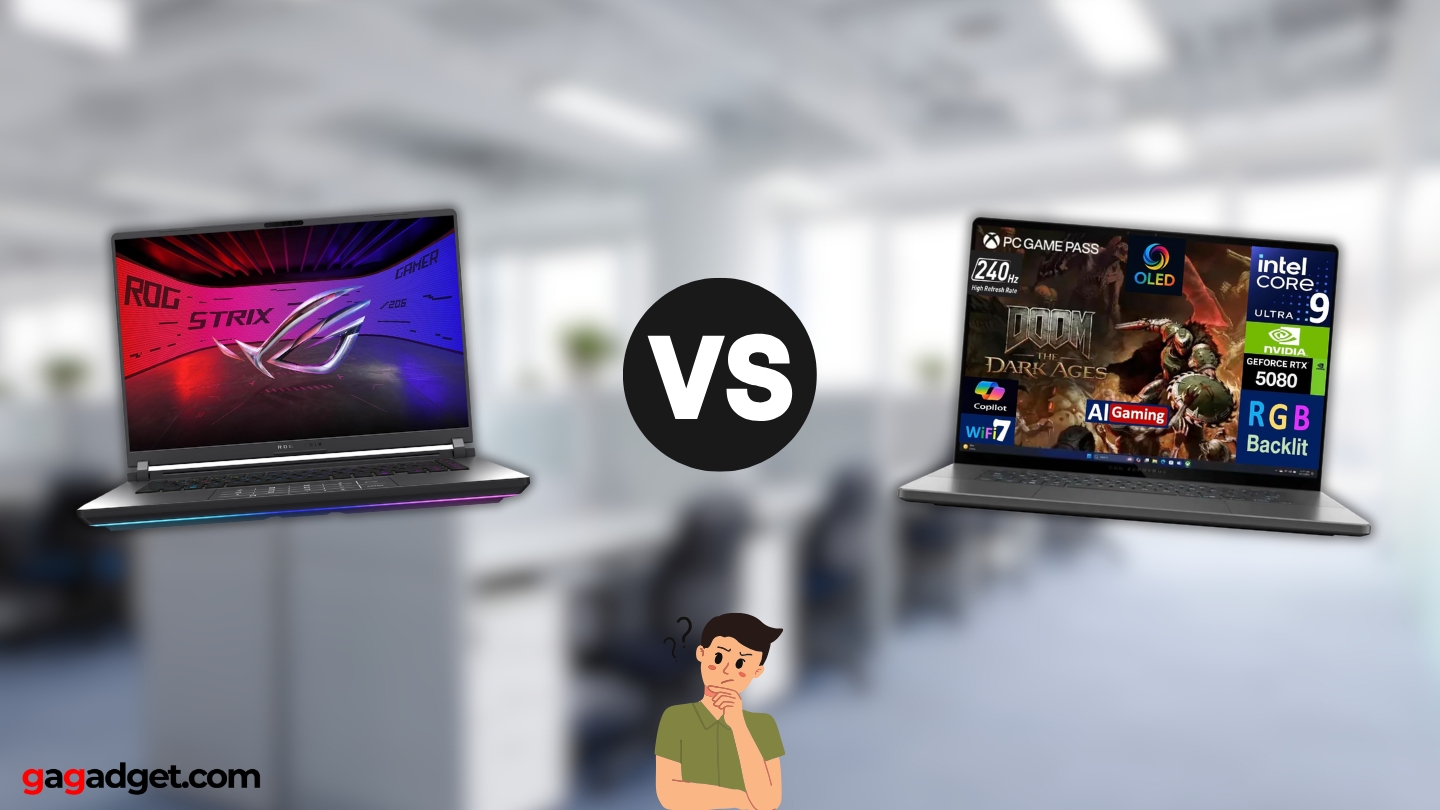 ROG Strix G16 contro ROG Zephyrus G16 ROG Strix G16 contro ROG Zephyrus G16