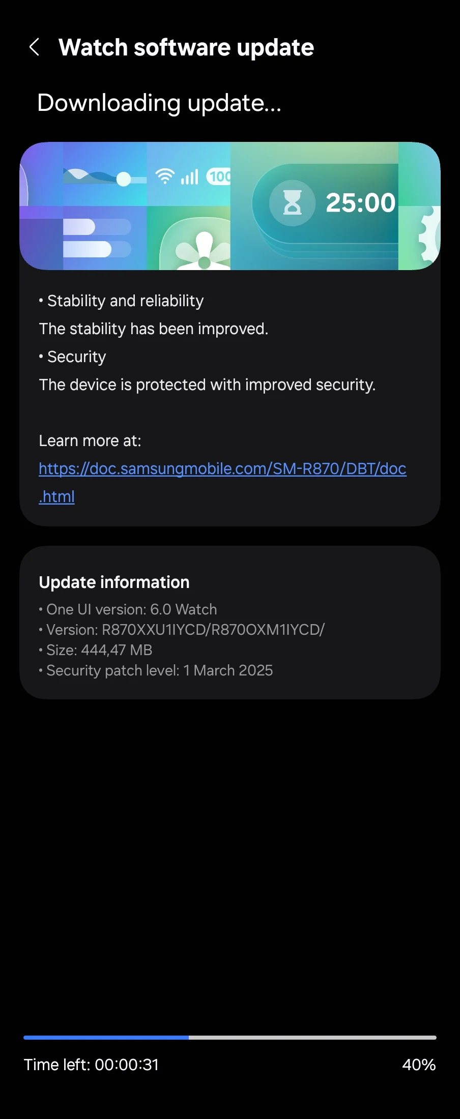 Samsung Galaxy Watch 4 marzo 2025 aggiornamento di sicurezza Europa Samsung Galaxy Watch 4 marzo 2025 aggiornamento di sicurezza Europa