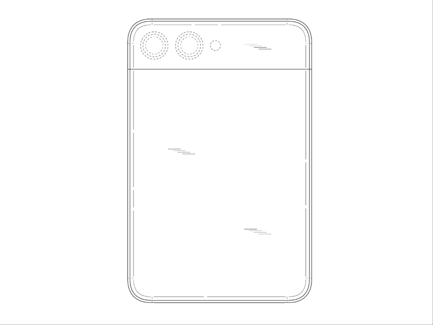 Il retro del brevetto di un telefono Samsung promosso Il retro del brevetto di un telefono Samsung promosso