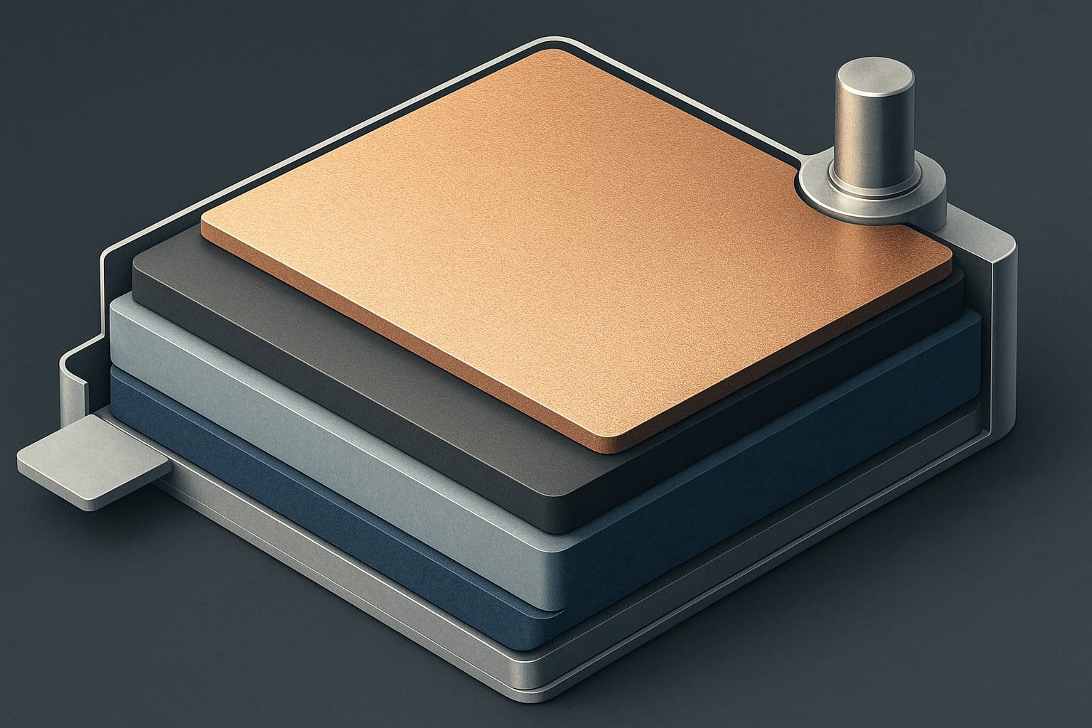 Le tecnologie per le batterie che cambieranno il gioco-2 Immagine illustrativa di una batteria allo stato solido