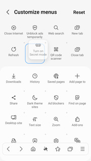 Screenshot del browser Samsung per Galaxy Fold 7 (3) Screenshot del browser Samsung per Galaxy Fold 7 (3)