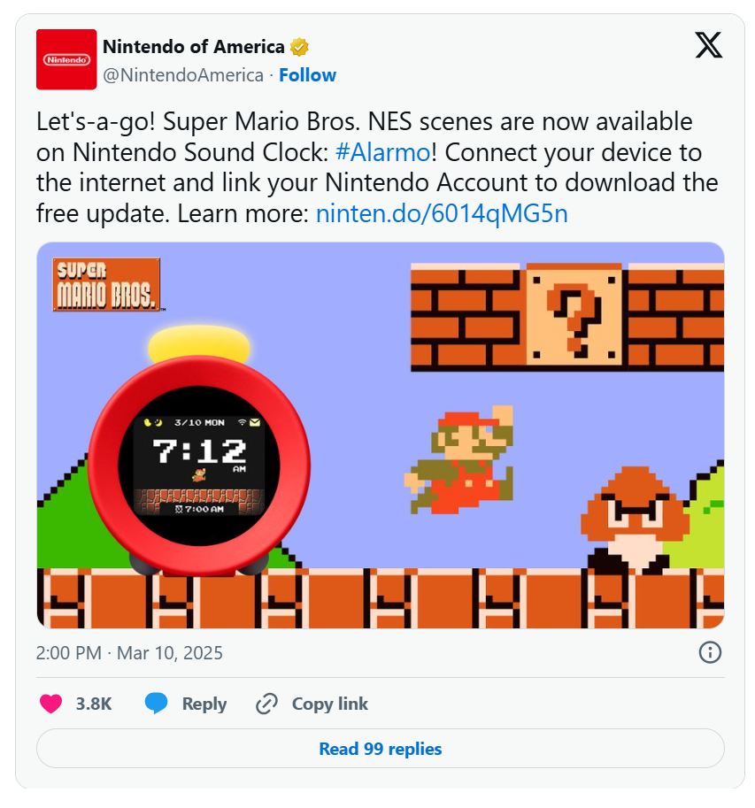Sveglia Nintendo Alarmo Sveglia Nintendo Alarmo