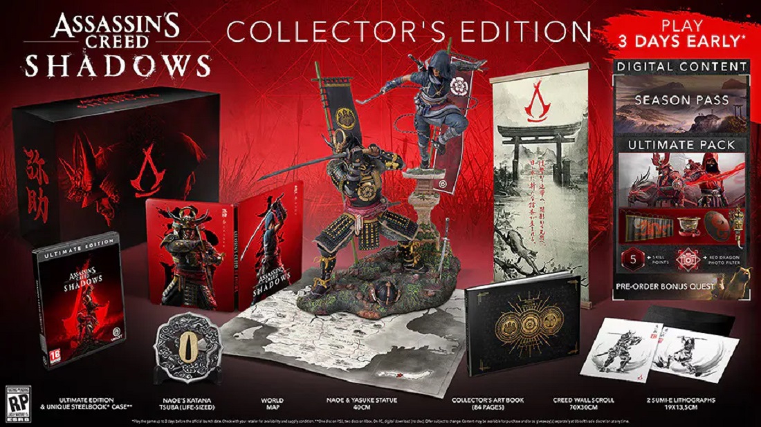 Ubisoft ha presentato un'edizione deluxe da collezione di Assassin's Creed Shadows: i fan del franchise non potranno lasciarsela sfuggire Ubisoft ha presentato un'edizione deluxe da collezione di Assassin's Creed Shadows: i fan del franchise non potranno lasciarsela sfuggire
