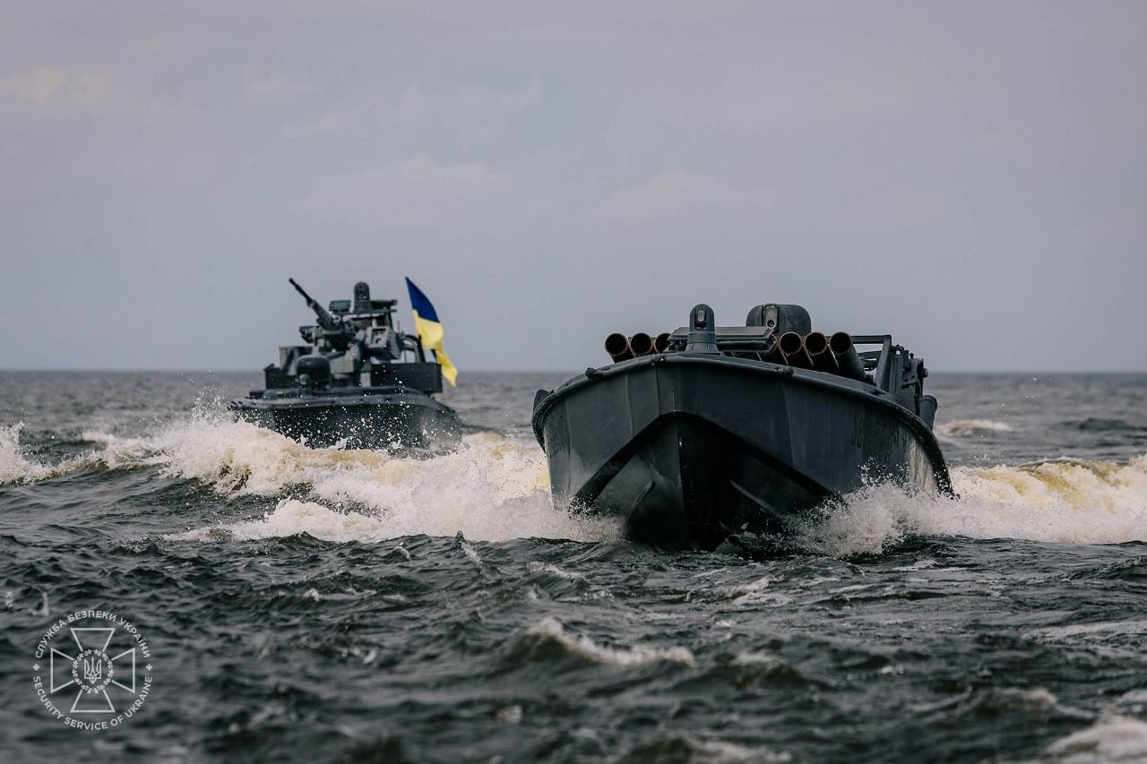 SSU ha mostrato una nuova generazione di droni marini Sea Baby: ora con una mitragliatrice e MLRS (video)-3 Image of Sea Baby without weapons