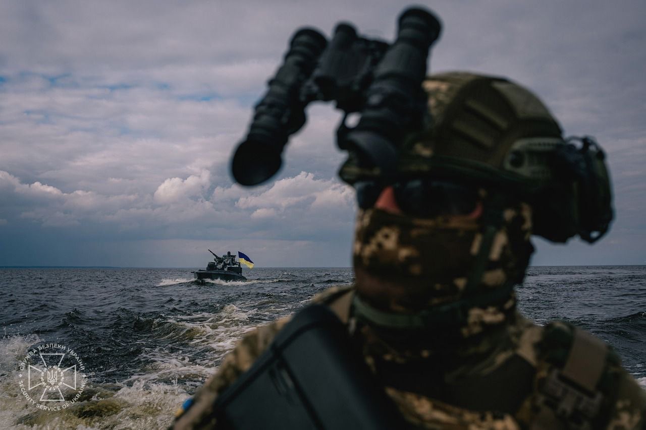 SSU ha mostrato una nuova generazione di droni marini Sea Baby: ora con una mitragliatrice e MLRS (video)-10 Image of Sea Baby in navigation