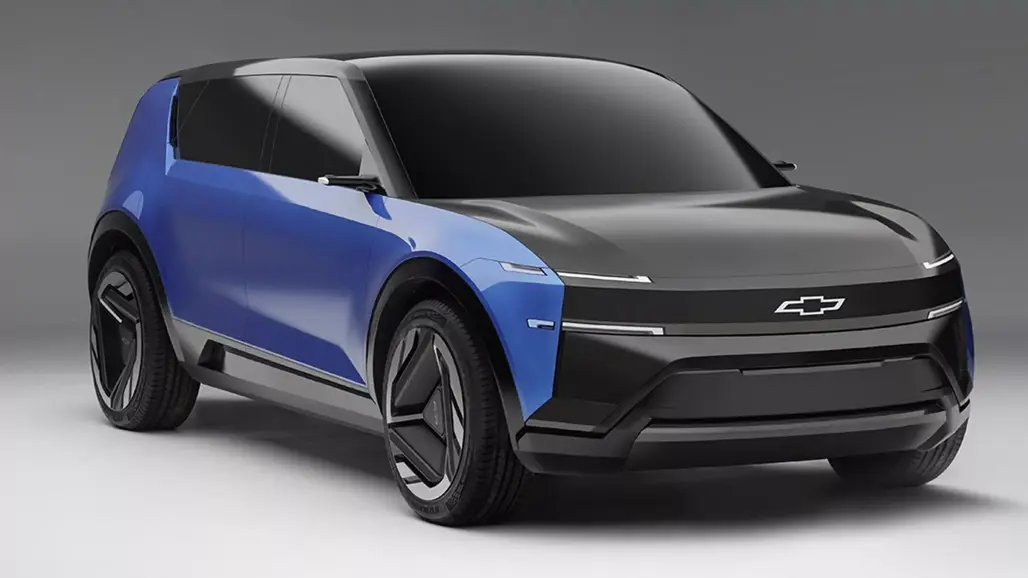 Chevrolet sporty EV - visuale posteriore