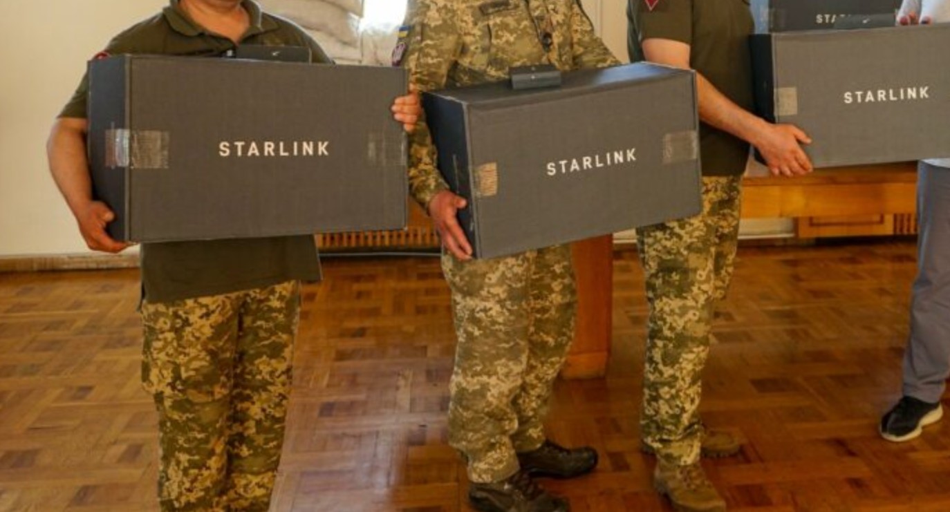 L'esercito ucraino con Starlink