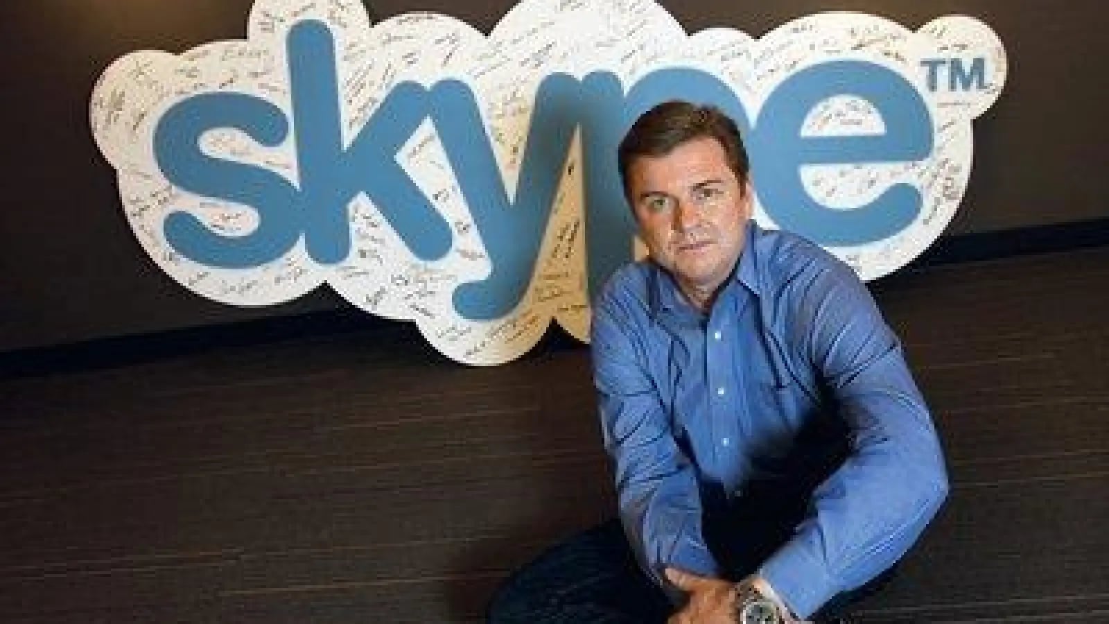 Tony Bates, CEO di Skype nel 2010. Illustrazione: eastbaytimes.com