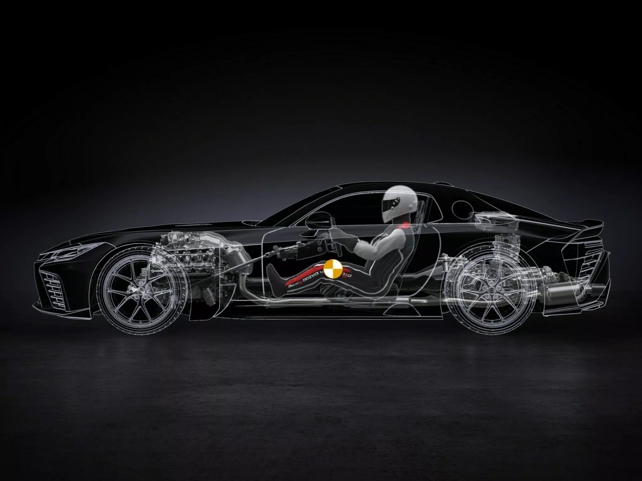 Parte posteriore di Toyota GR GT