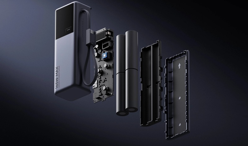 Illustrazione del Xiaomi Power Bank PB2165 e confezione