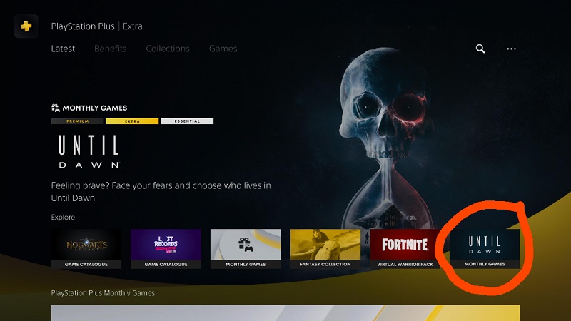 Screenshot della pagina PlayStation Plus Screenshot della pagina PlayStation Plus