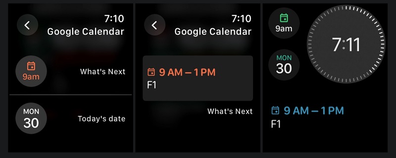Interfaccia di Google Calendar Interfaccia di Google Calendar