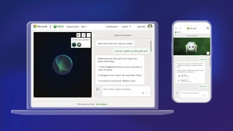 Microsoft sta testando Support Virtual Agent, un assistente AI per un'interazione profonda con l'ecosistema Xbox.-2 Microsoft sta testando Support Virtual Agent, un assistente AI per un'interazione profonda con l'ecosistema Xbox.-2
