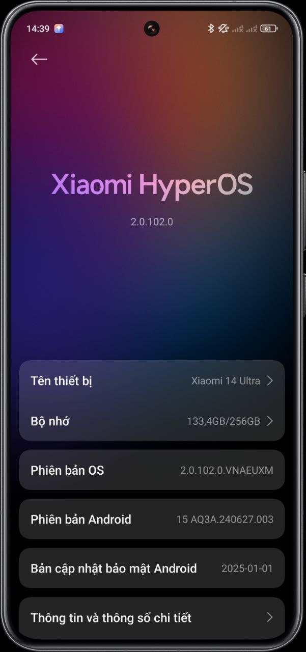 Aggiornamento HyperOS 2.1. Illustrazione: Xiaomi Aggiornamento HyperOS 2.1 su Xiaomi 14 Ultra